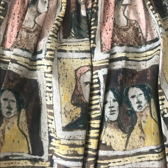 Burberry Top Off-the-Shoulder Gerber Print Sz 10 - Picture 6 of 11